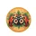 Ladybug Face Red Orange Spots Green Foliage - Wildlife Lover Gift Spare Tire Cover - 4