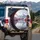 Mount Fuji Japanese Temple Cherry Blossom Lake Reflection - Scenic Travel Gear Spare Tire Cover - 3