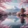 Mount Fuji Japanese Temple Cherry Blossom Lake Reflection - Scenic Travel Gear Spare Tire Cover - 6