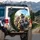 Adventurous Raccoons Travel Selfie - Adventure Seeker Wildlife Lover Gift Spare Tire Cover - 3