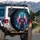 Neon Cybernetic Wolf Futuristic Tech Suit - Sci-Fi Lover Gift for Tech Enthusiasts Spare Tire Cover - 3