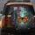 Monarch Butterfly Swarm Glowing Orbs Botanical Twilight Forest - Butterfly Lover Gift Spare Tire Cover - 5