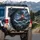 Erupting Volcano Lava Flow Jagged Rocks Ocean Storm - Home Decor Gift Spare Tire Cover - 3