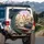 Anthropomorphic Rabbits Road Trip Journey Scene - Travel Essentials Gift Spare Tire Cover - 3