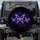 Purple Glowing Butterflies Cosmic Energy Swirls Home Decor Gift for Nature Lovers Spare Tire Cover - 1