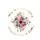 Folk Art Blush Pink Rose Plum Floral Blooms Leaves - Home Decor Gift Spare Tire Cover - 4