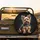 Fluffy Yorkshire Terrier Sitting Portrait - Dog Lover Gift Spare Tire Cover - 2