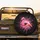 Pink Flamingo Shimmering Fuchsia Silver Glitter - Travel Essentials Gift for Flamingo Lover Spare Tire Cover - 2