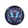 Iridescent Butterflies Purple Roses Teal Foliage Deep Floral Scene - Outdoor Enthusiast Gift Spare Tire Cover - 4