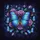 Iridescent Butterflies Purple Roses Teal Foliage Deep Floral Scene - Outdoor Enthusiast Gift Spare Tire Cover - 6