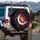 Crescent Moon Starry Nebula - Space Lover Gift for Stargazers Spare Tire Cover - 3