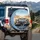 Skeletons Open-Top Car Desert Road Trip - Adventure Enthusiast Gift for Travelers Spare Tire Cover - 3