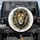 Lion Head Charcoal Mane Gold Filigree Splatter - Wildlife Lover Auto Decor Gift Spare Tire Cover - 1