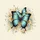 Iridescent Blue Morpho Butterflies Floral Wildlife Lover Gift Spare Tire Cover - 6