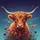 Highland Cow Wildflower - Farmhouse Home Decor Gift for Cow Lover Spare Tire Cover - 6