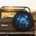 Glowing Electric Blue Roses Emerald Leaves - Home Decor Gift for Floral Lover Spare Tire Cover - 2