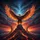 Bald Eagle Flame Wings Glowing Volcanic Mountain Cosmic Twilight Sky - Wildlife Lover Gift Spare Tire Cover - 6