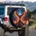Bald Eagle Flame Wings Glowing Volcanic Mountain Cosmic Twilight Sky - Wildlife Lover Gift Spare Tire Cover - 3