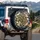 Peacock Feathers Magnolia Blossoms Golden Vines - Home Decor Gift Spare Tire Cover - 3