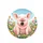 Pink Baby Pig Wildflower Sky - Farmhouse Home Decor Gift for Pig Lover Spare Tire Cover - 4