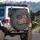 Sculpted American Flag Worn Fabric - Independence Day Gift for Veterans Spare Tire Cover - 3