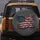 Sculpted American Flag Worn Fabric - Independence Day Gift for Veterans Spare Tire Cover - 5