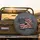 Sculpted American Flag Worn Fabric - Independence Day Gift for Veterans Spare Tire Cover - 2