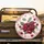 Spreading Ripe Red Cherry Fruit Cluster Green Leaves Pastel Pink Field - Home Decor Gift Spare Tire Cover - 2