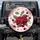Spreading Ripe Red Cherry Fruit Cluster Green Leaves Pastel Pink Field - Home Decor Gift Spare Tire Cover - 1