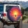 Sailboat Setting Sun Ocean Waves - Outdoor Adventure Gear Spare Tire Cover - 3