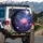 Pink Lotus Flower Moon Forest - Home Decor Gift for Yoga Lover Spare Tire Cover - 3