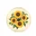 REALISTIC SUNFLOWERS GREEN LEAVES VINTAGE SCRIPT PARCHMENT - GARDEN LOVER GIFT Spare Tire Cover - 4