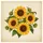REALISTIC SUNFLOWERS GREEN LEAVES VINTAGE SCRIPT PARCHMENT - GARDEN LOVER GIFT Spare Tire Cover - 6