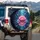 Lotus Flower Water Reflection Droplets Ripples - Home Decor Gift for Yoga Lovers Spare Tire Cover - 3