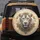 Powerful White Lion Head Golden Filigree Teal Gemstones - Wildlife Lover Gift Spare Tire Cover - 5