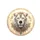 Powerful White Lion Head Golden Filigree Teal Gemstones - Wildlife Lover Gift Spare Tire Cover - 4