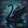Black Swan Stained Glass Water Lily - Wildlife Lover Home Decor Gift Spare Tire Cover - 6