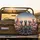 Gaunt Alien Figures Observation Deck Desert Landscape - Otherworldly Travel Gift Spare Tire Cover - 2