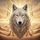 White Wolf Tribal Golden Dreamcatchers Feathers Desert Sunset - Wildlife Lover Gift Spare Tire Cover - 6