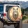 White Wolf Tribal Golden Dreamcatchers Feathers Desert Sunset - Wildlife Lover Gift Spare Tire Cover - 3