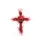 Red Cross Jesus Calligraphy - Christian Faith Display for Believers Spare Tire Cover - 4