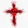 Red Cross Jesus Calligraphy - Christian Faith Display for Believers Spare Tire Cover - 6