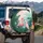 Pink Flamingo Cockatoo Monstera Banana Leaves - Tropical Bird Lover Gift Spare Tire Cover - 3