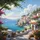 Mediterranean Coastal Village Whitewashed Homes Sea - Travel Essentials Gift Spare Tire Cover - 6