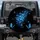 Iridescent Azure Sapphire Butterflies Swarm on Deep Black - Wildlife Lover Gift Spare Tire Cover - 1