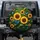 Golden Sunflowers Blue Hummingbird Butterflies - Garden Lover Home Decor Gift Spare Tire Cover - 1
