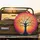 Tree of Life Spiraling Circles, Glowing Stars & Geometric Squares - Home Decor Gift Spare Tire Cover - 2