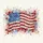 Watercolor Flower American Flag Forget-Me-Not - Independence Day Gift for Veterans Spare Tire Cover - 6