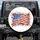 Watercolor Flower American Flag Forget-Me-Not - Independence Day Gift for Veterans Spare Tire Cover - 1