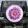 Glistening Purple Aster Flowers Water Droplets - Home Decor Gift for Garden Lovers Spare Tire Cover - 1